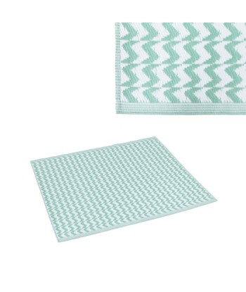 Alfombra de Exterior Naxos Blanco Verde Polipropileno