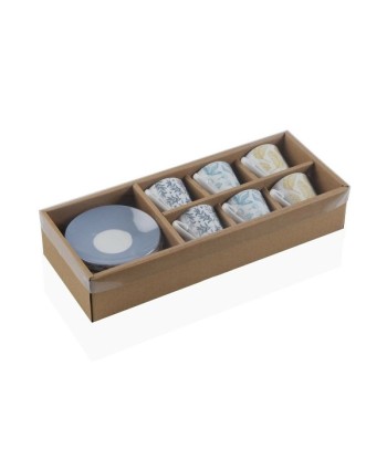 Juego de 6 Tazas de Cafe Versa Izabela Porcelana