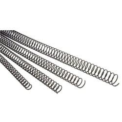 Espirales para Encuadernar GBC 5.1 20 Unidades Metal Negro 50 mm