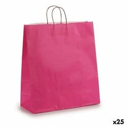 Bolsa de Papel Rosa 16 x 57,5 x 46 cm (25 Unidades)