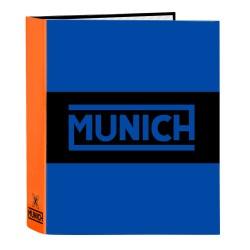 Carpeta de anillas Munich Submarine Azul eléctrico A4 27 x 33 x 6 cm