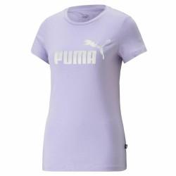 Camiseta de Manga Corta Mujer Puma Ess+ Nova Shine  Lavanda Mujer