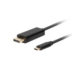 Adaptador USB C a DisplayPort Lanberg CA-CMDP-10CU-0005-BK Negro 500 cm 50 cm