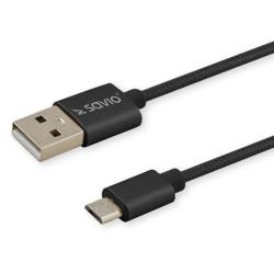 Cable USB A a USB C Savio CL-129 Negro 2 m