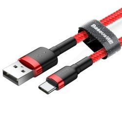Cable USB A a USB C Baseus Cafule Rojo 24 2 m