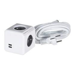 Regleta Enchufes Cubo Allocacoc PowerCube Extended USB E(FR) (3 m)