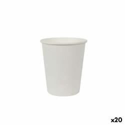 Set de Vasos Algon Cartón Blanco 12 Piezas 250 ml (20 Unidades)