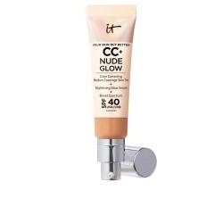 Base de Maquillaje Cremosa It Cosmetics CC+ Nude Glow neutral tan Spf 40 32 ml