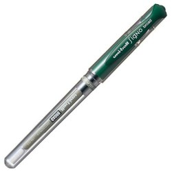 Boligrafo de tinta líquida Uni-Ball Signo Broad UM-153 W Verde 0,6 mm (12 Piezas)